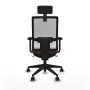 Office Chair with Headrest Piqueras y Crespo 2D066N2 White Dark brown