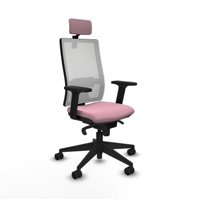 Office Chair with Headrest Piqueras y Crespo 2D066N2 Pink