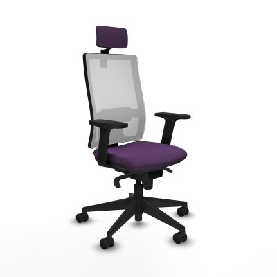 Chaise de Bureau avec Appui-tête Piqueras y Crespo 2D066N2 Violet