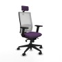 Chaise de Bureau avec Appui-tête Piqueras y Crespo 2D066N2 Violet