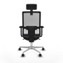 Office Chair with Headrest Piqueras y Crespo 2D086N2 Dark grey