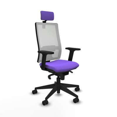 Office Chair with Headrest Piqueras y Crespo 2D066N2 Lilac