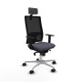 Office Chair with Headrest Piqueras y Crespo 1D086N2 Dark grey