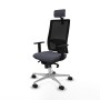 Office Chair with Headrest Piqueras y Crespo 1D086N2 Dark grey