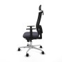 Office Chair with Headrest Piqueras y Crespo 1D086N2 Dark grey