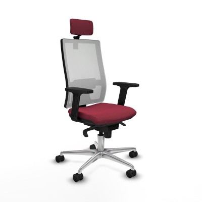 Office Chair with Headrest Piqueras y Crespo 2D086N2 Maroon