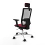 Chaise de Bureau avec Appui-tête Piqueras y Crespo 2D086N2 Bordeaux