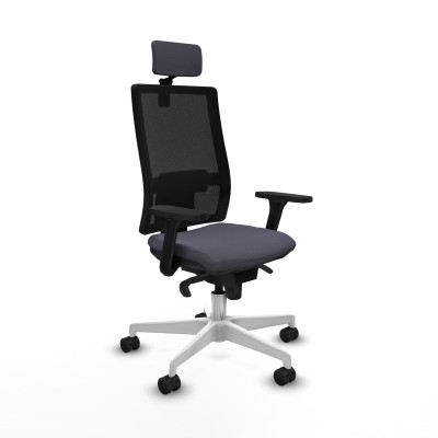 Chaise de Bureau avec Appui-tête Piqueras y Crespo 3D026N2 Gris foncé
