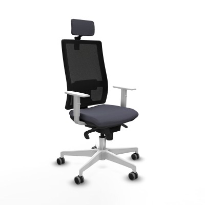 Chaise de Bureau avec Appui-tête Piqueras y Crespo 4B026G2 Gris foncé