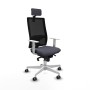 Chaise de Bureau avec Appui-tête Piqueras y Crespo 4B026G2 Gris foncé