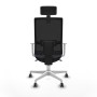 Chaise de Bureau avec Appui-tête Piqueras y Crespo 4B026G2 Gris foncé
