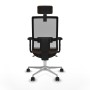 Office Chair with Headrest Piqueras y Crespo 2D086N2 Grey Dark brown