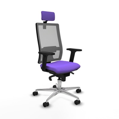 Chaise de Bureau avec Appui-tête Piqueras y Crespo 2D086N2 Lila