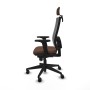 Office Chair with Headrest Piqueras y Crespo 2D066N2 Grey Dark brown
