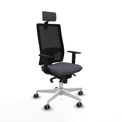 Office Chair with Headrest Piqueras y Crespo 1D026G2 Dark grey