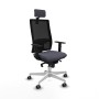 Office Chair with Headrest Piqueras y Crespo 1D026G2 Dark grey