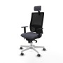 Office Chair with Headrest Piqueras y Crespo 1D026G2 Dark grey