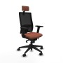 Office Chair with Headrest Piqueras y Crespo 2D066N2 Brown Black