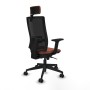 Office Chair with Headrest Piqueras y Crespo 2D066N2 Brown Black