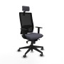Office Chair with Headrest Piqueras y Crespo 1D066G2 Dark grey