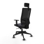 Office Chair with Headrest Piqueras y Crespo 1D066G2 Dark grey