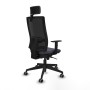 Office Chair with Headrest Piqueras y Crespo 1D066G2 Dark grey
