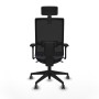 Office Chair with Headrest Piqueras y Crespo 3D066G2 Dark grey