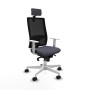 Chaise de Bureau avec Appui-tête Piqueras y Crespo 4B026N2 Gris foncé