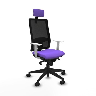 Office Chair with Headrest Piqueras y Crespo 4B066N2 Lilac