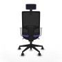 Office Chair with Headrest Piqueras y Crespo 4B066N2 Lilac