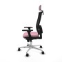 Chaise de Bureau avec Appui-tête Piqueras y Crespo 3D086N2 Rose