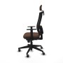 Chaise de Bureau avec Appui-tête Piqueras y Crespo 1D066G2 Brun foncé