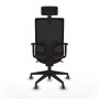 Chaise de Bureau avec Appui-tête Piqueras y Crespo 1D066G2 Brun foncé