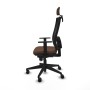 Chaise de Bureau avec Appui-tête Piqueras y Crespo 1D066N2 Brun foncé