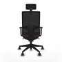 Chaise de Bureau avec Appui-tête Piqueras y Crespo 1D066N2 Brun foncé