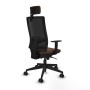 Chaise de Bureau avec Appui-tête Piqueras y Crespo 1D066N2 Brun foncé