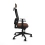Chaise de Bureau avec Appui-tête Piqueras y Crespo 1D066N2 Brun foncé