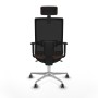 Office Chair with Headrest Piqueras y Crespo 1D086G2 Dark brown
