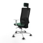 Chaise de Bureau avec Appui-tête Piqueras y Crespo 4B086G2 Vert émeraude