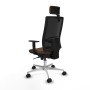 Chaise de Bureau avec Appui-tête Piqueras y Crespo 1D086N2 Brun foncé