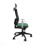 Chaise de Bureau avec Appui-tête Piqueras y Crespo 4B066N2 Vert émeraude