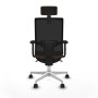 Chaise de Bureau avec Appui-tête Piqueras y Crespo 2D026N2 Brun foncé