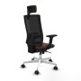 Chaise de Bureau avec Appui-tête Piqueras y Crespo 2D026N2 Brun foncé