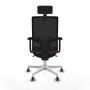 Office Chair with Headrest Piqueras y Crespo 2D026G2 Dark brown