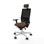 Office Chair with Headrest Piqueras y Crespo 3D026N2 Dark brown