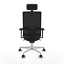 Chaise de Bureau avec Appui-tête Piqueras y Crespo 3D026N2 Brun foncé