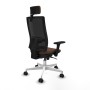 Office Chair with Headrest Piqueras y Crespo 3D026N2 Dark brown