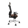 Chaise de Bureau avec Appui-tête Piqueras y Crespo 3D026N2 Brun foncé