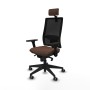 Office Chair with Headrest Piqueras y Crespo 3D066G2 Dark brown