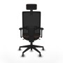 Office Chair with Headrest Piqueras y Crespo 3D066G2 Dark brown